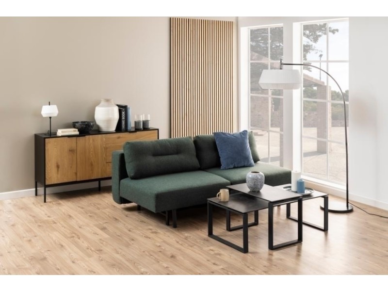 Sofa Malling rozkładana zielona ciemna - ACTONA